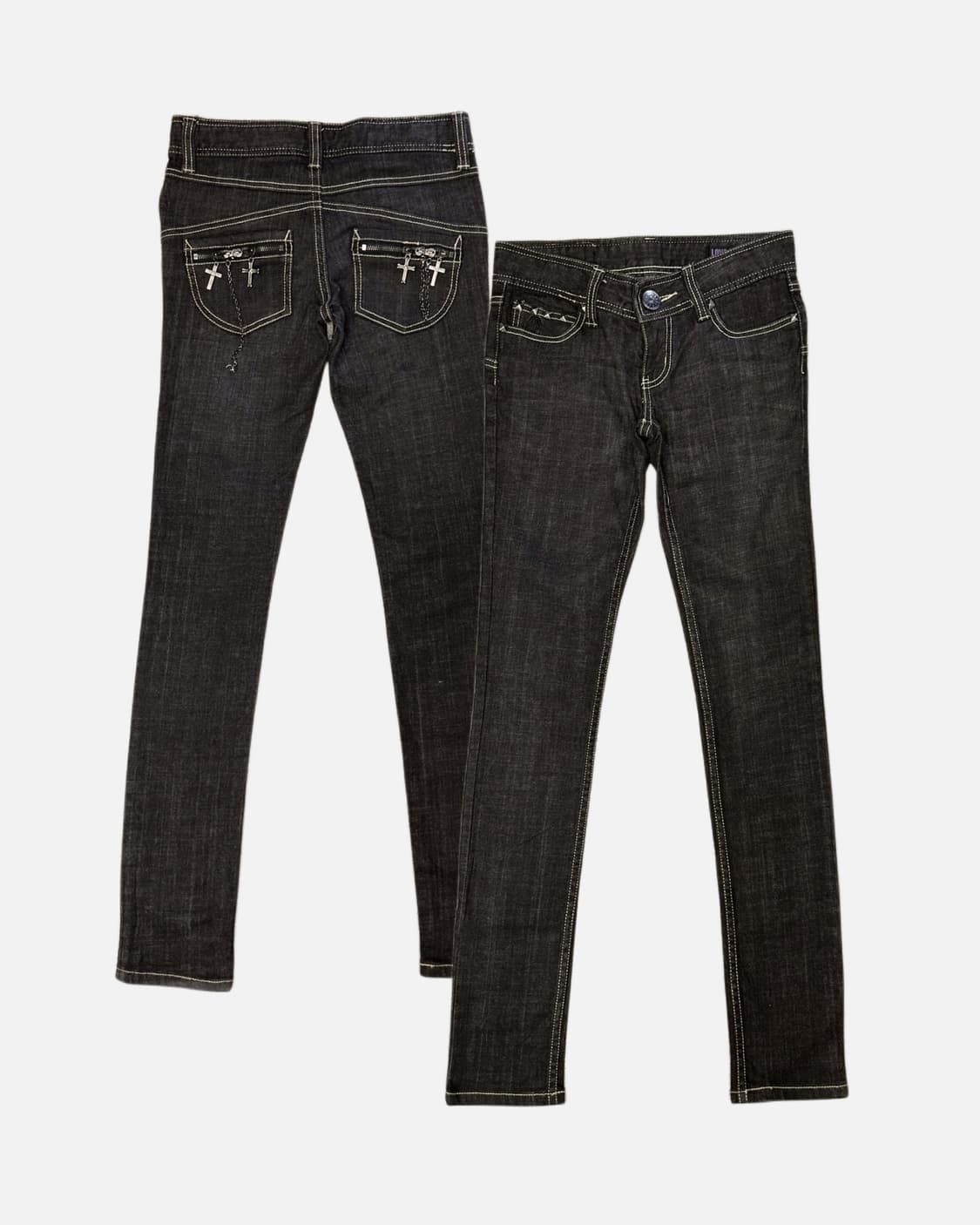 stud chain low-rise punk jean 상품이미지1