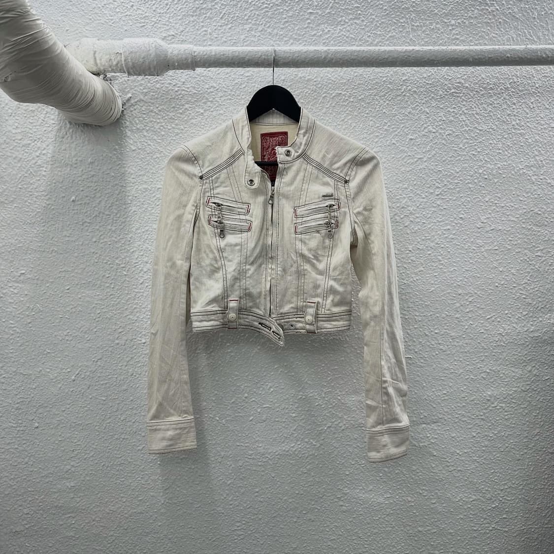 multi pocket detail short denim jacket 상품이미지4