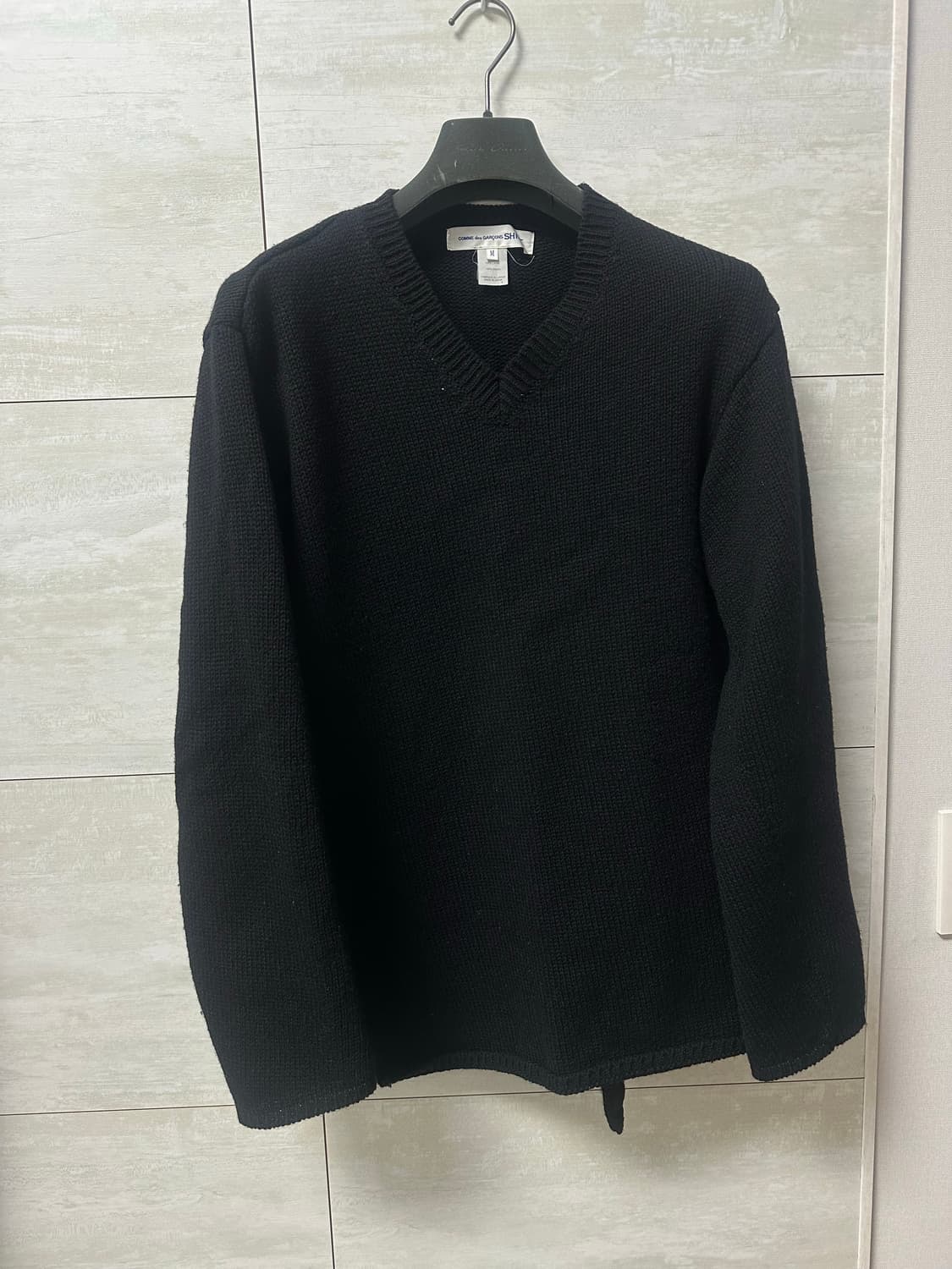 꼼데가르송 셔츠 asymmetrical 브이넥 니트 M 상품이미지1