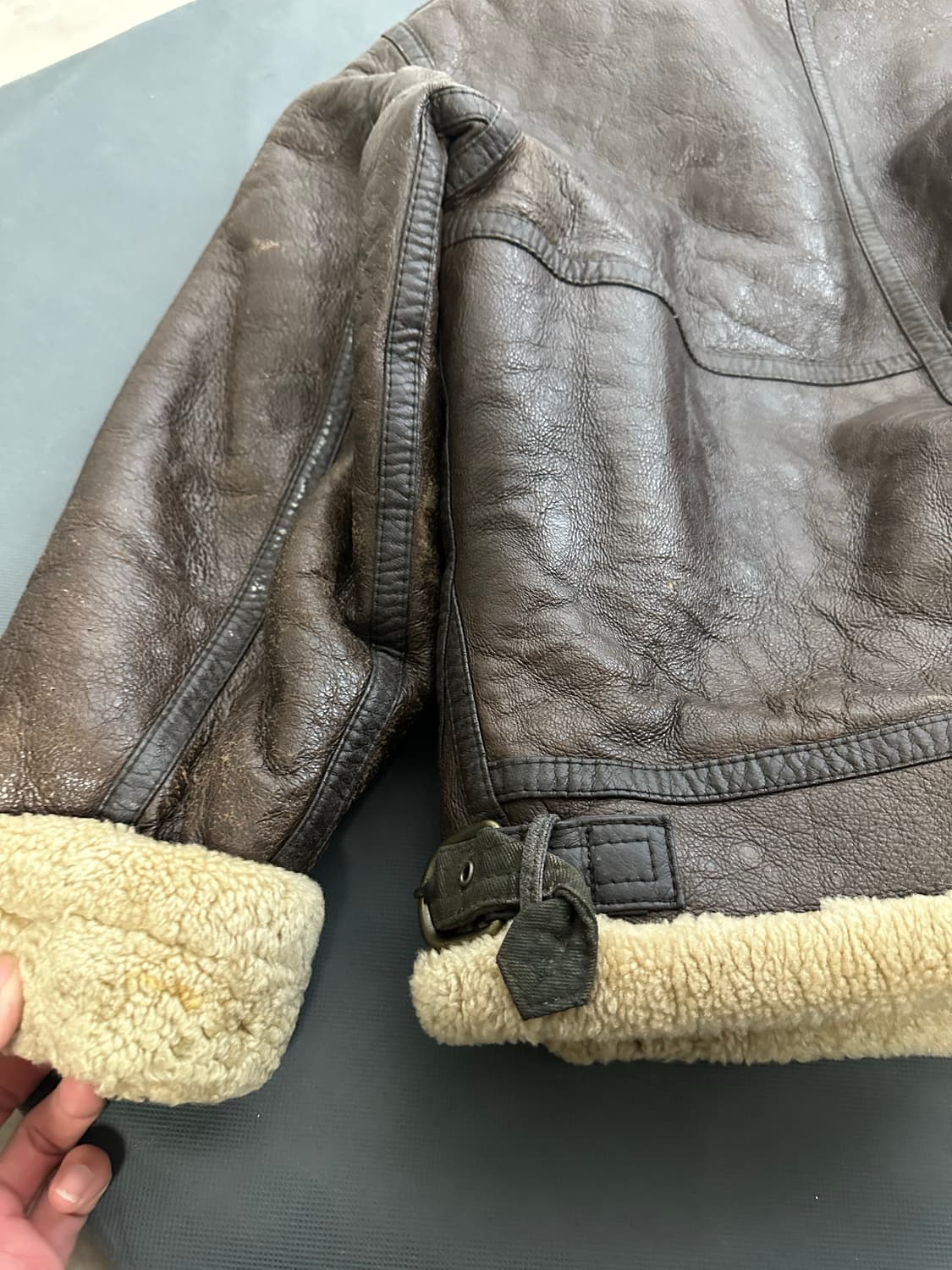 B-3 딥브라운 무스탕  상품이미지7