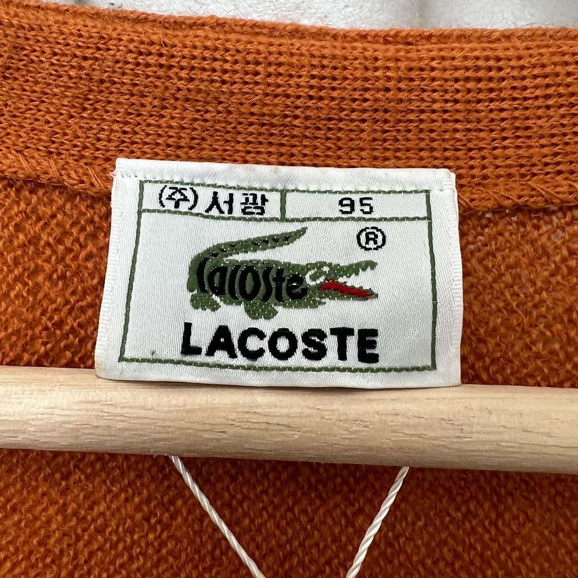 라코스테 오렌지 브이넥 가디건 상품이미지5