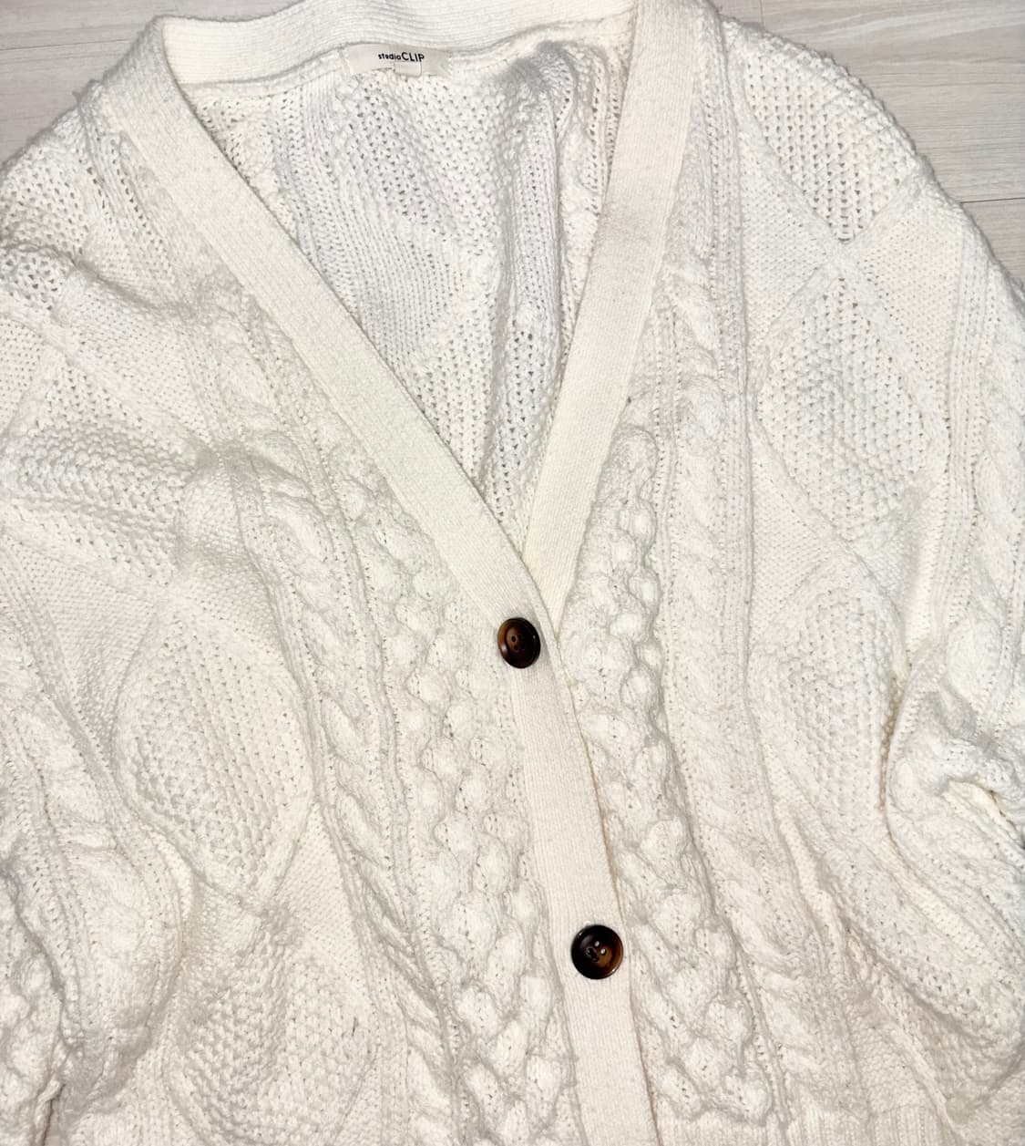 화이트 페어리 니트 모리 가디건 라떼갸루 히메갸루 오네갸루 로걀 모리걸 상품이미지2
