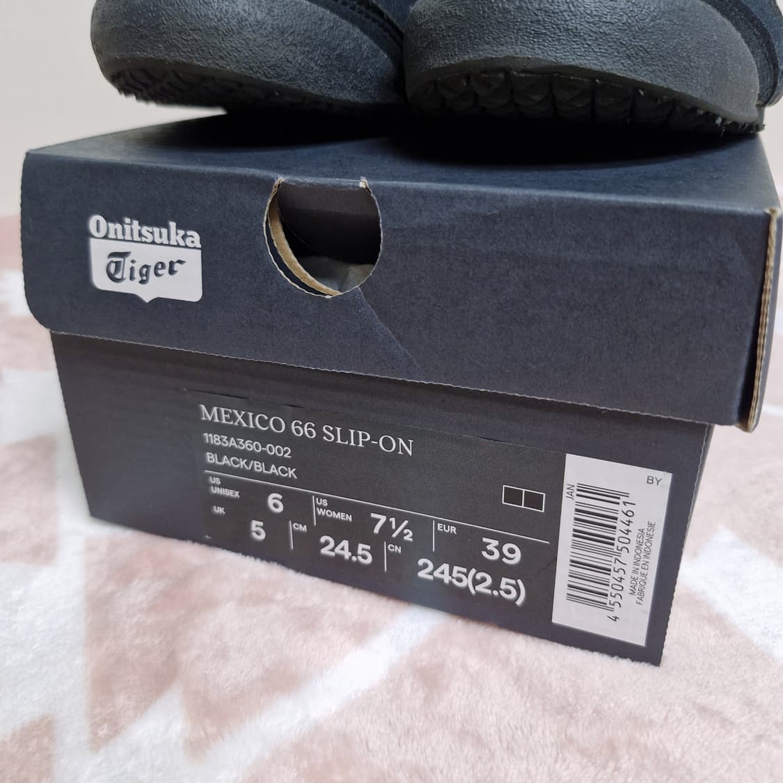 [245] 오니츠카 타이거 멕시코 66 슬립 온 블랙 상품이미지6