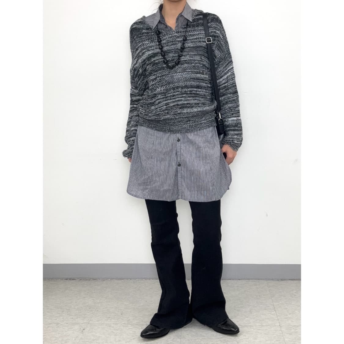빈티지 차콜 니트 상품이미지2