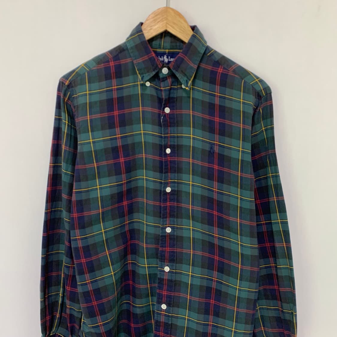 폴로 랄프로렌 타탄 체크 셔츠 S 빈티지 남녀공용 상품이미지3