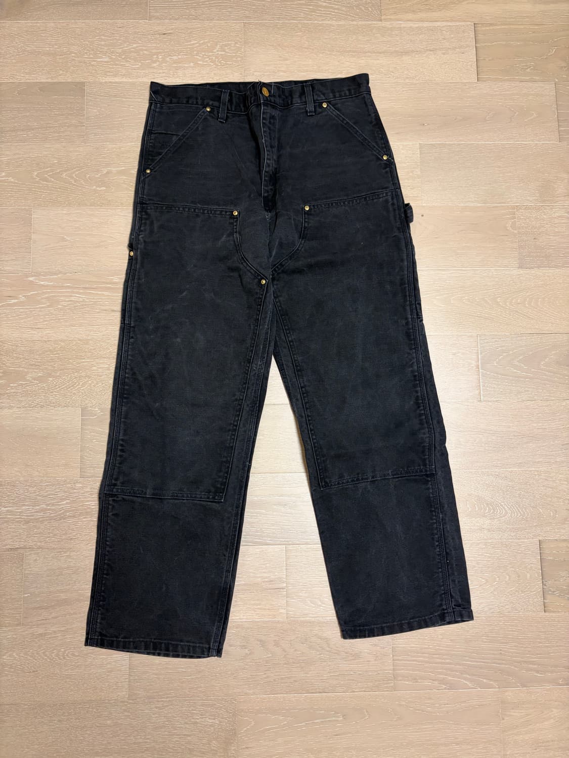 빈티지 90s 칼하트 더블니 블랙 made in usa🇺🇸 상품이미지1