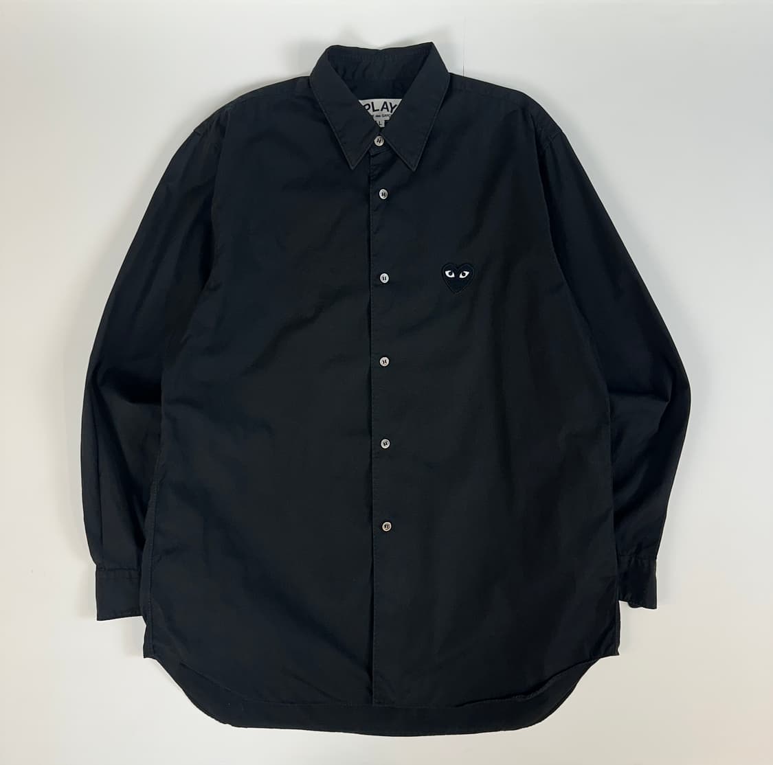 꼼데가르송 플레이 블랙 하트 클래식셔츠 L 상품이미지1