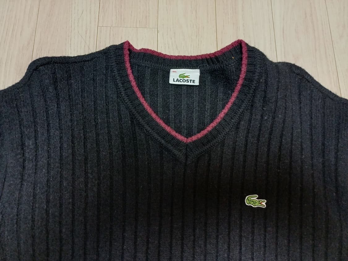 라코스테 브이넥 니트 긴팔티  상품이미지2