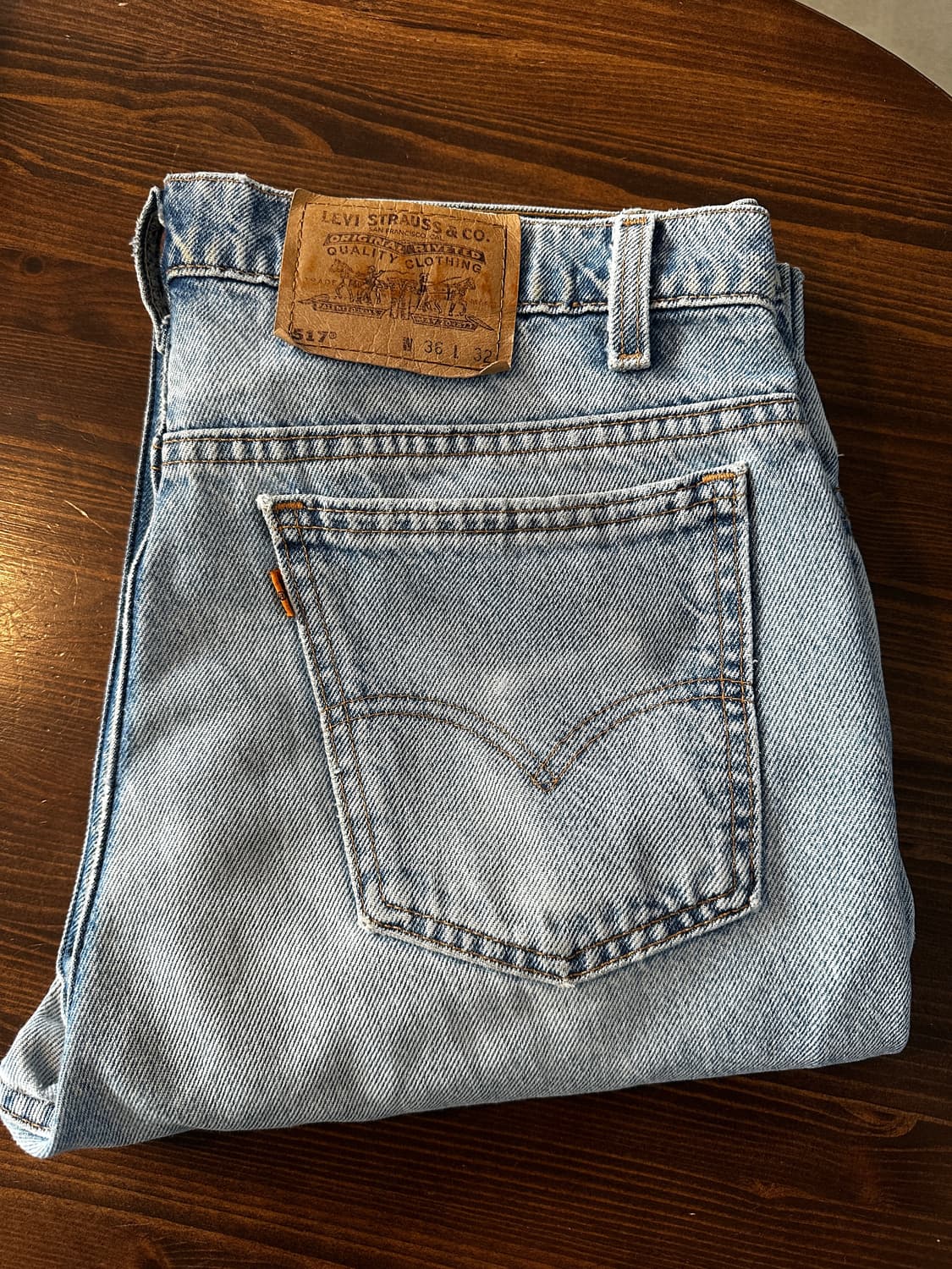 90s Levis 517 USA 오렌지탭 데님 팬츠 usa 상품이미지1
