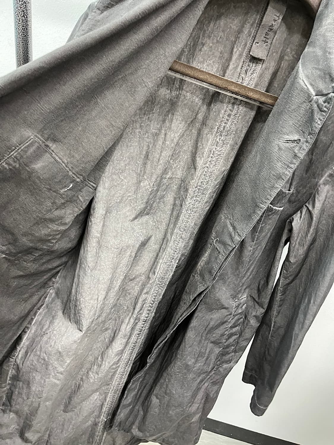 105) 트랜짓 피그먼트 피쉬테일 야상코트 상품이미지7