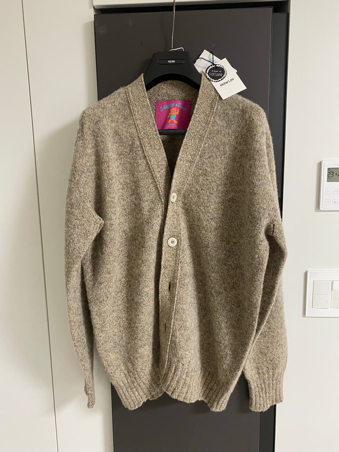 하울린 샤기 베어 가디건 L 사이즈 새상품 상품이미지1