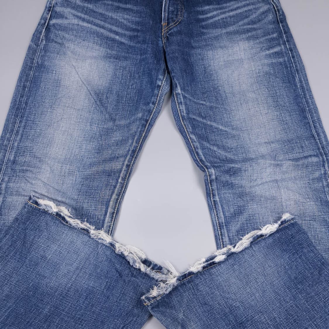 리바이스 707 중청워싱 00's 셀비지 부츠컷 데님팬 상품이미지8
