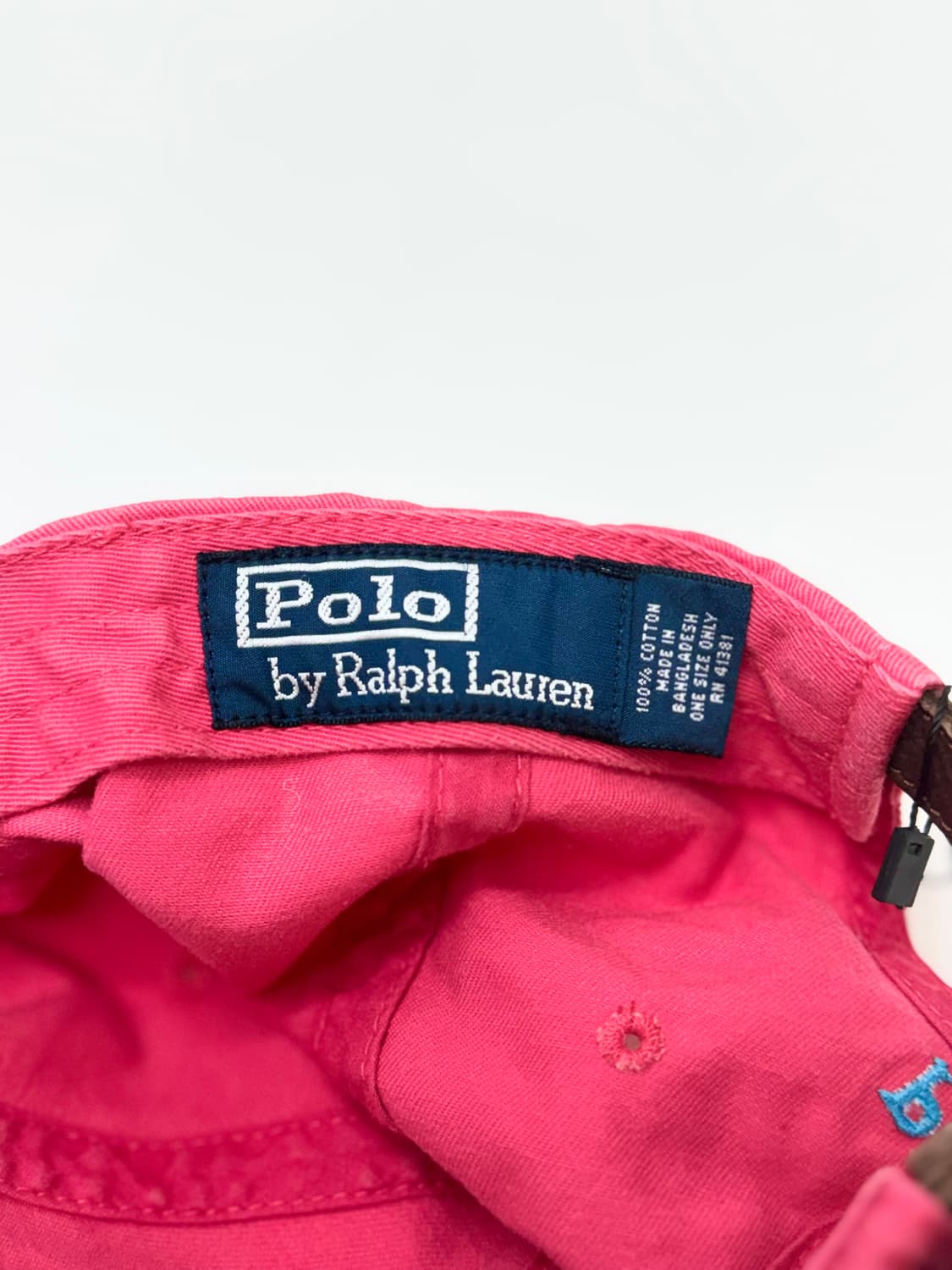 Polo 폴로 랄프로렌 핑크-블루 배색 볼캡 상품이미지6