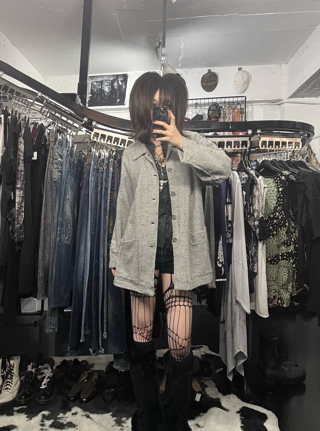 이세이 미야케 그레이 워크자켓 상품이미지2