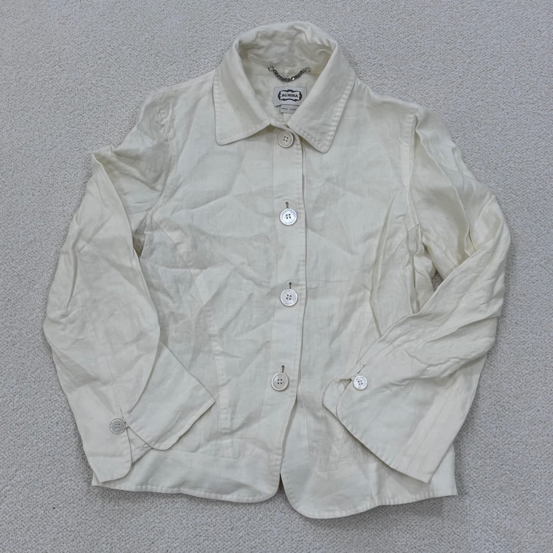 44 아그노나 린넨 소재 여성 재킷 0309E 상품이미지1