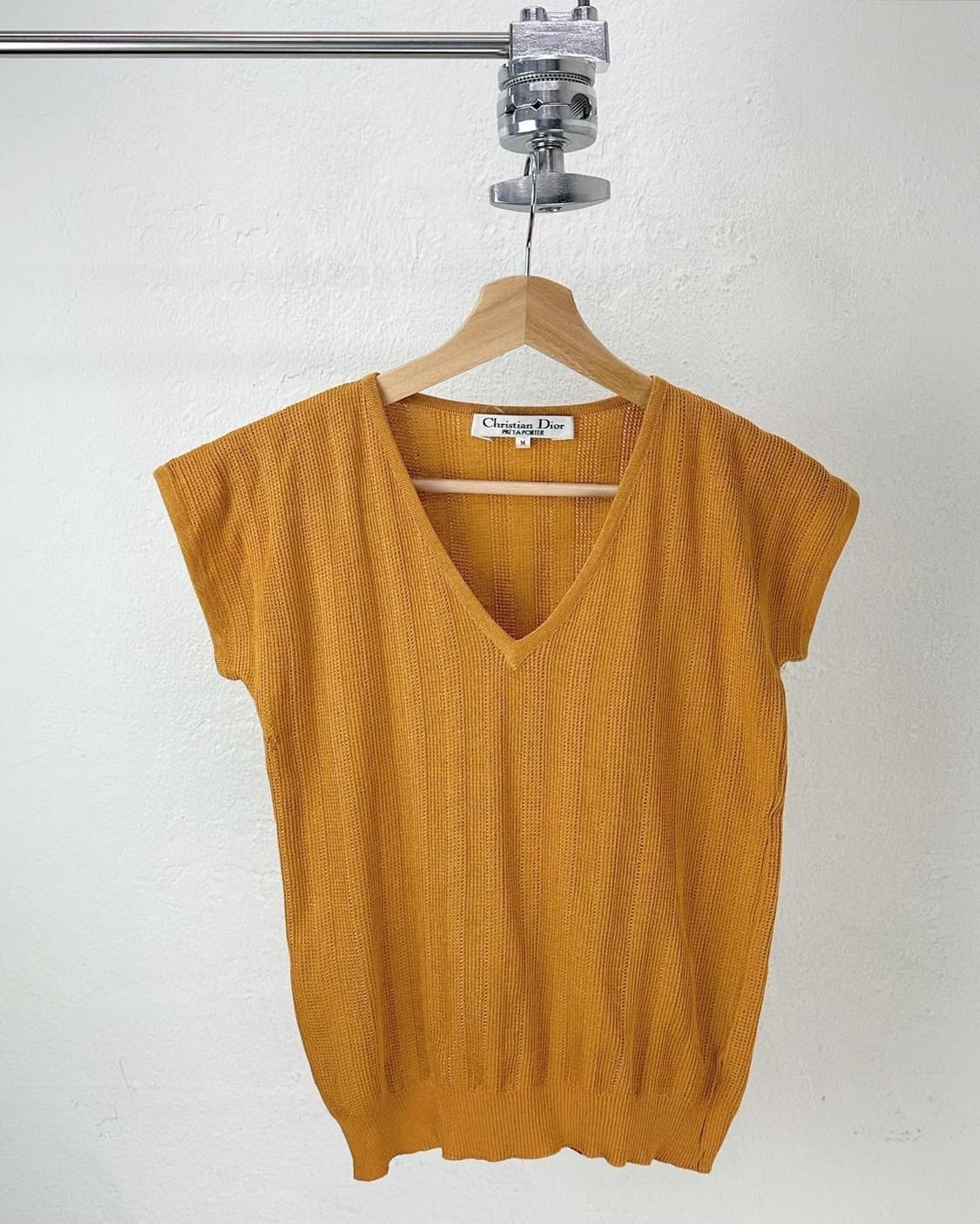 크리스챤 디올 오렌지 V넥 니트 티셔츠 상품이미지1
