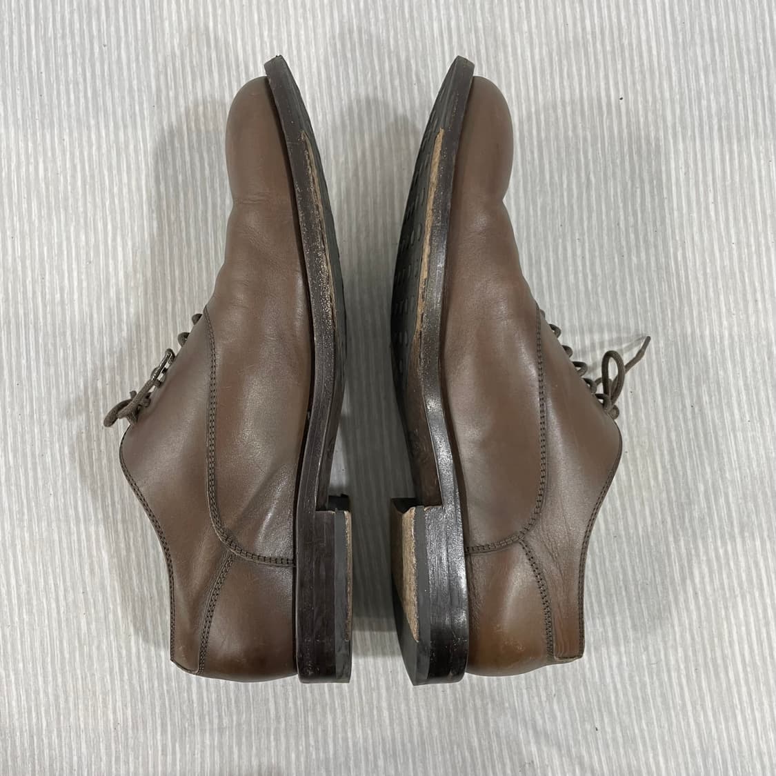 576) TOD'S 토즈 브라운 레더 더비 슈즈 8.5 상품이미지5