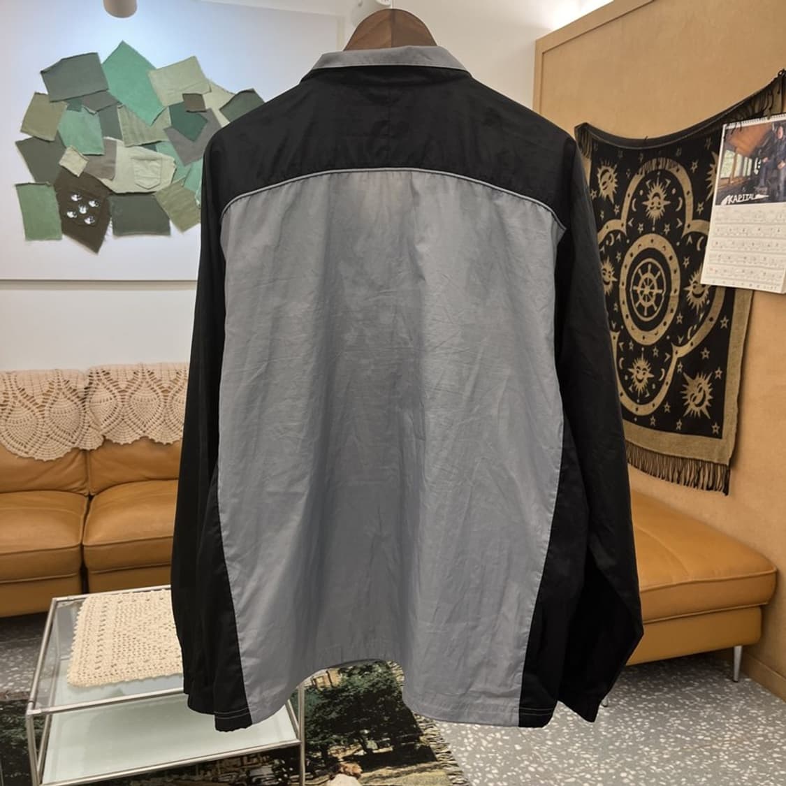 나이키 스포티 올드스쿨 레트로 배색 바람막이 자켓 XXL C11660 상품이미지4