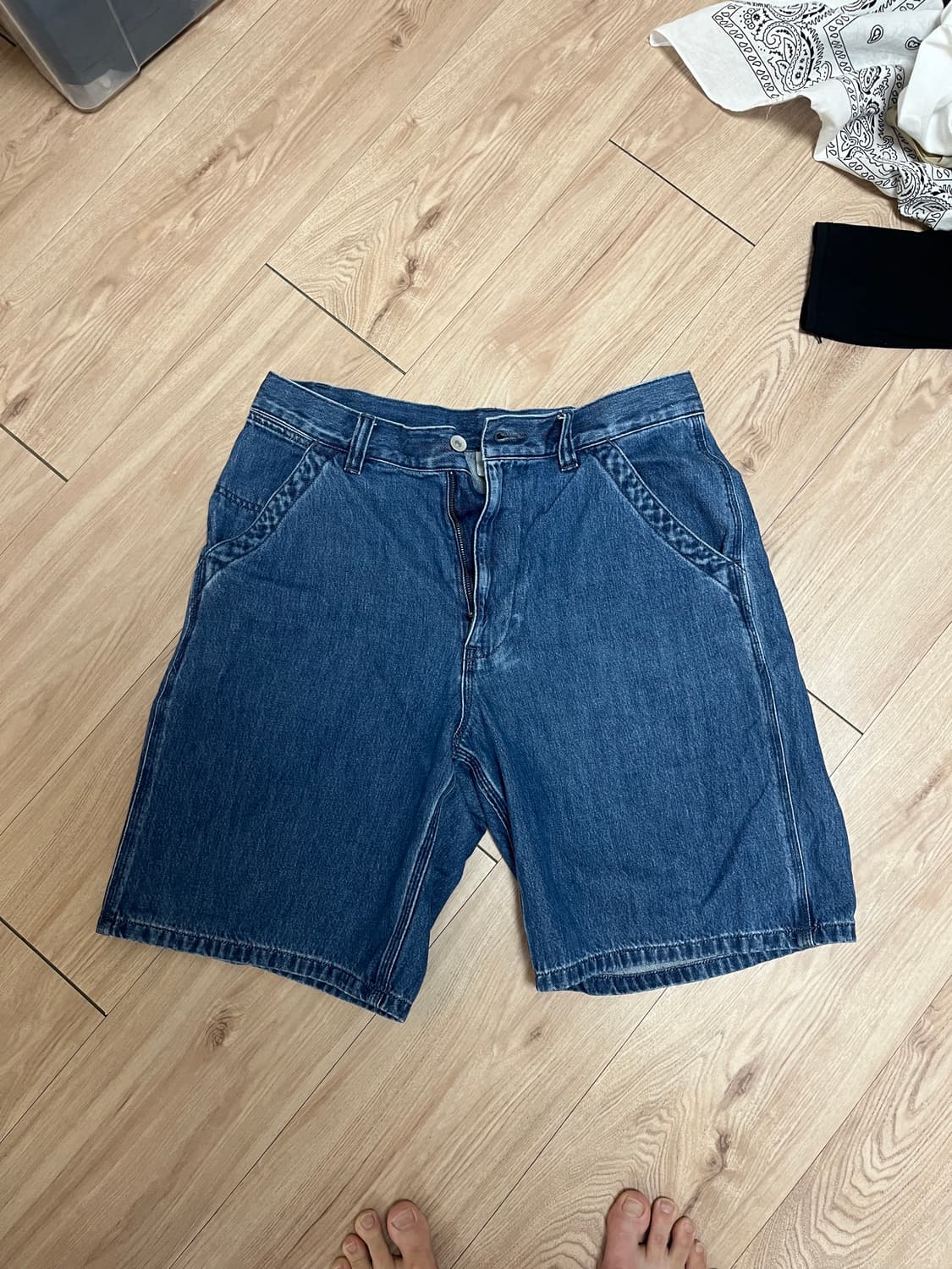 [m]유니클로 데님쇼츠 상품이미지1