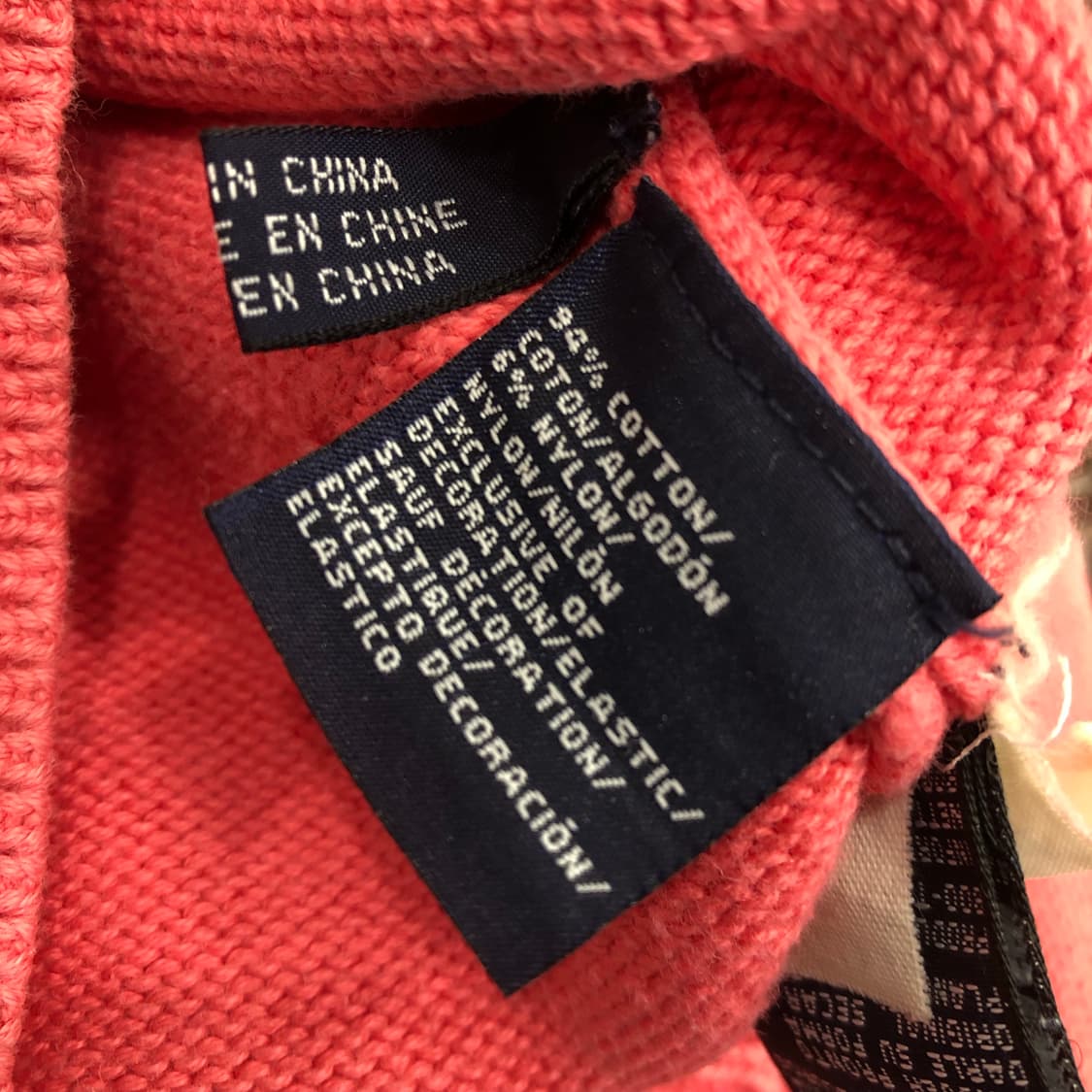 타미힐피거 핑크 투웨이 니트 집업 자켓 상품이미지5