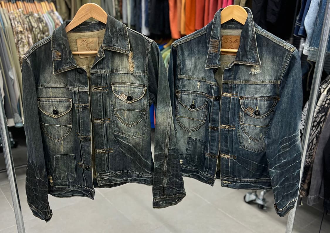 스티치워싱 다크 청자켓 상품이미지8