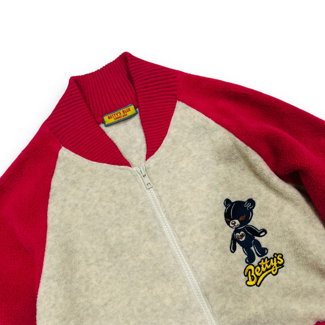 BettY's Blue y2k fleece bear zip-up 상품이미지3