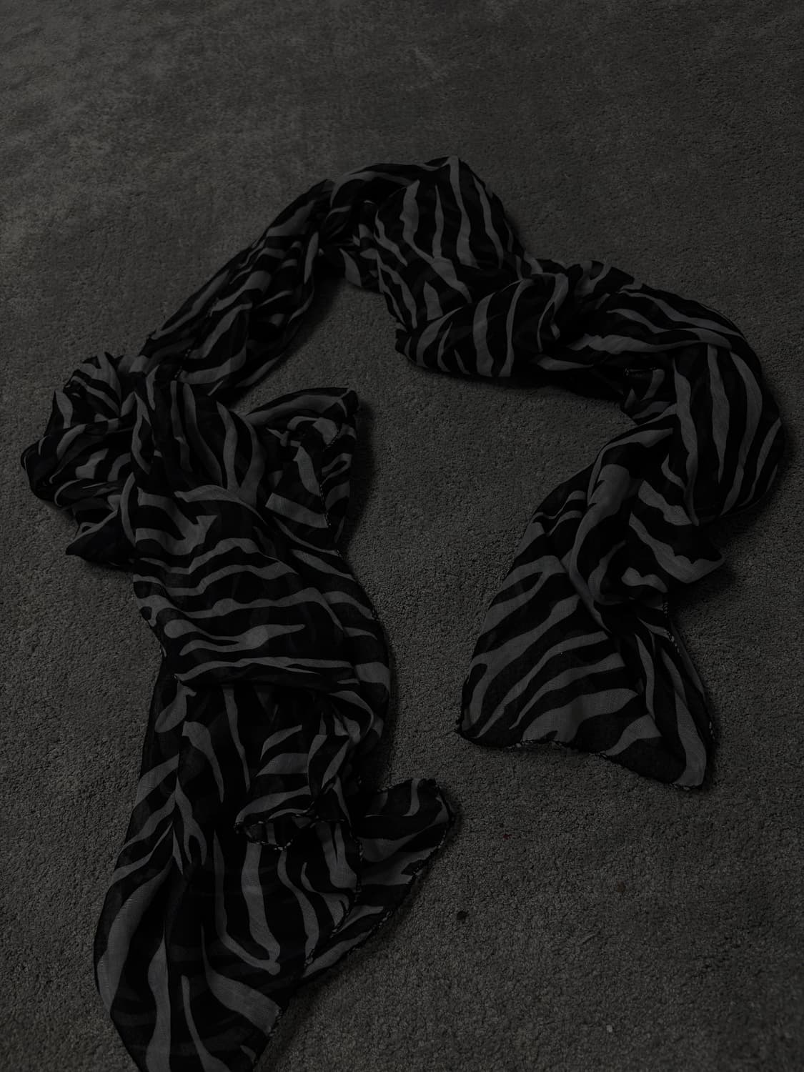 Vintage vkei punk mood leopard  scarf 상품이미지3