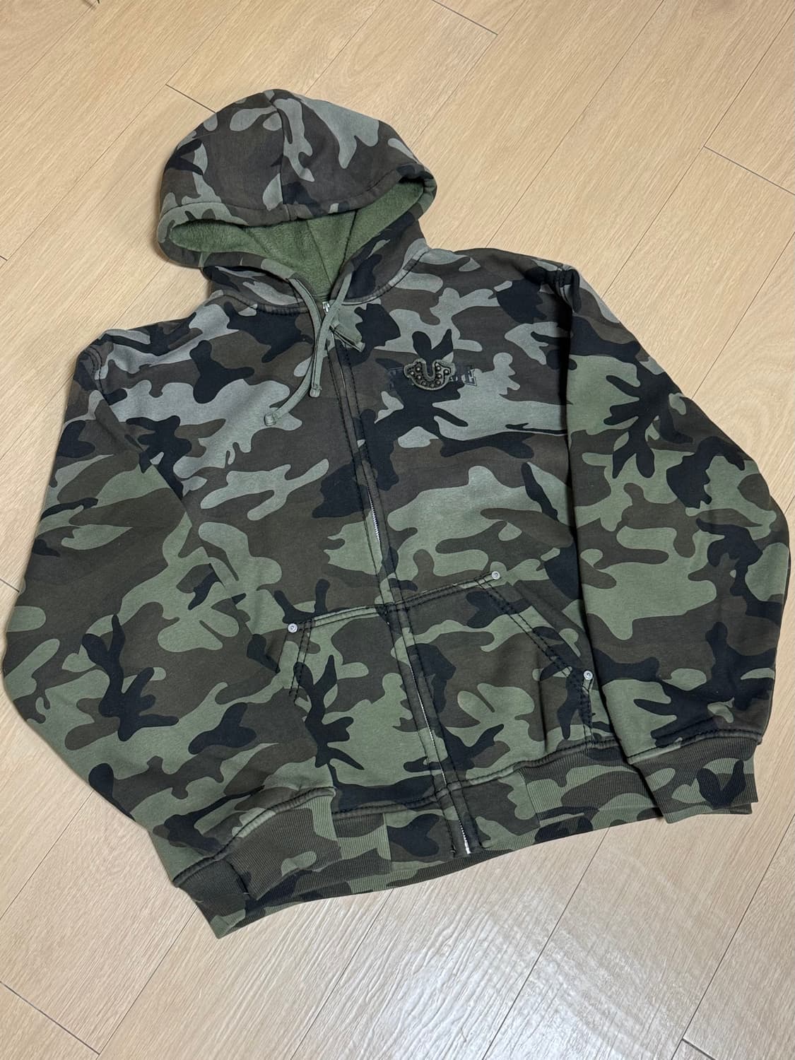 [XL] 슈프림 트루릴리전 25fw 집업 후드 스웨트 셔츠 브라운 카모 상품이미지1