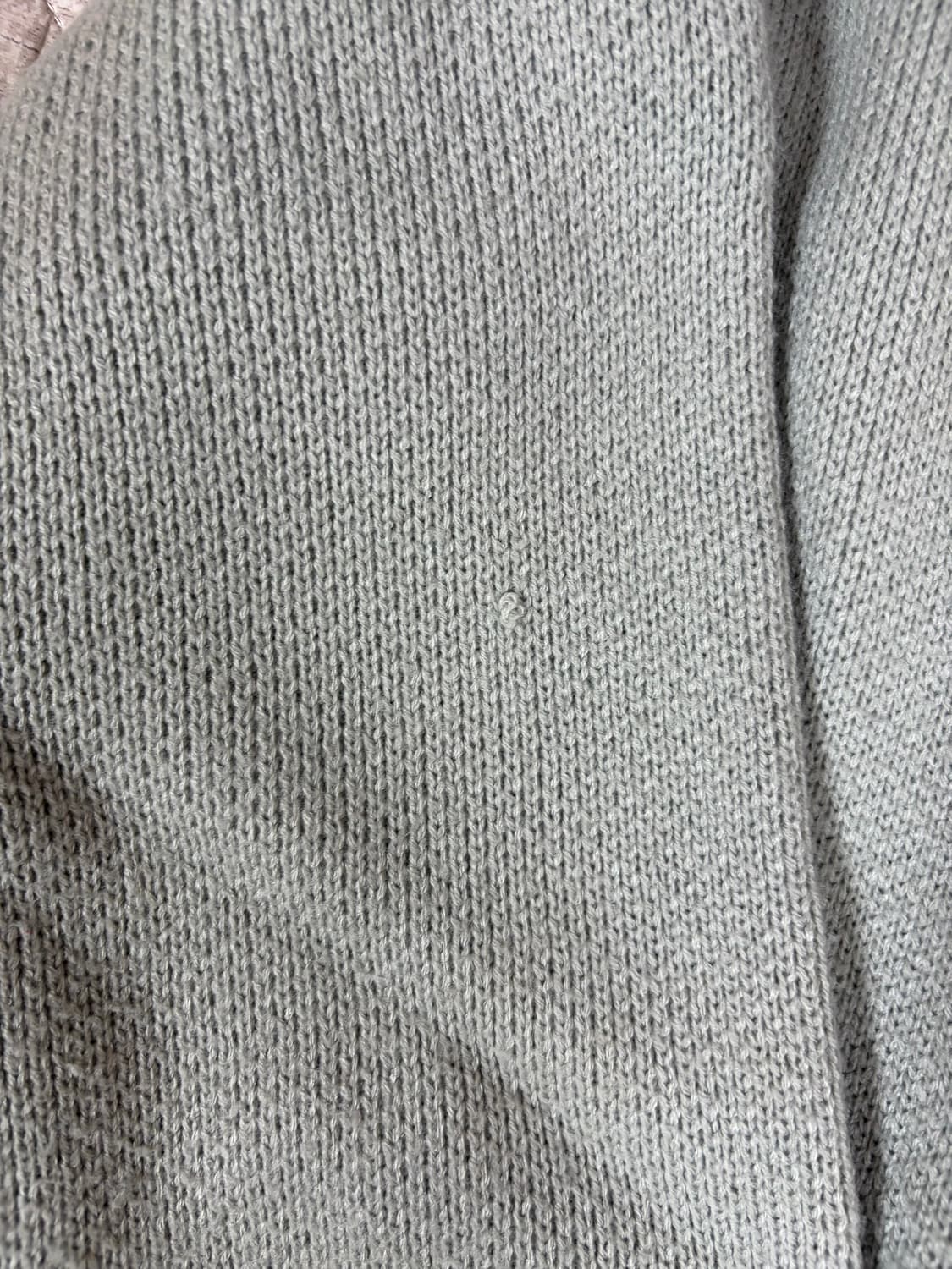 피그먼트 민트 아이보리 배색 가디건  상품이미지2