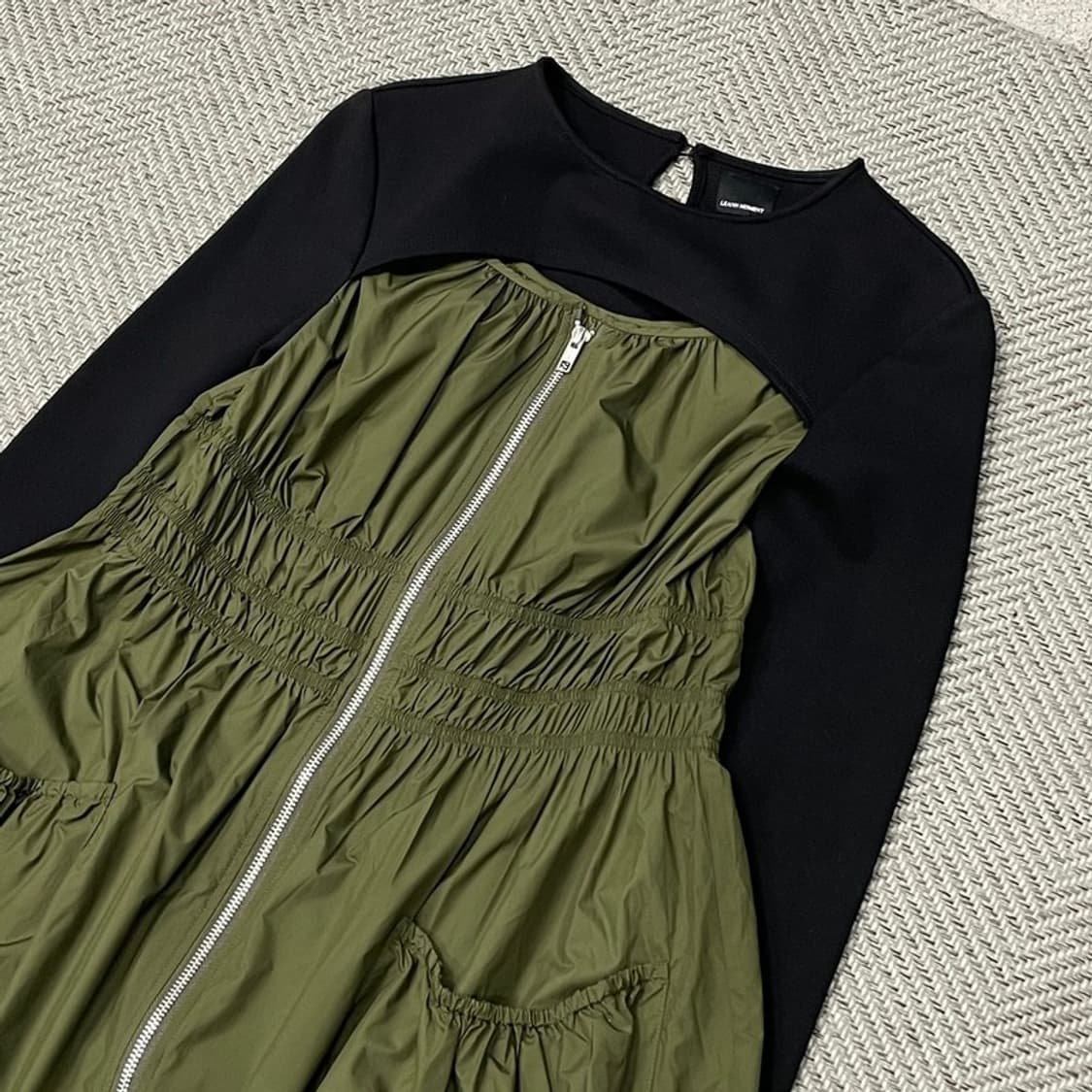 Leann moment 셔링 원피스v0041 상품이미지3