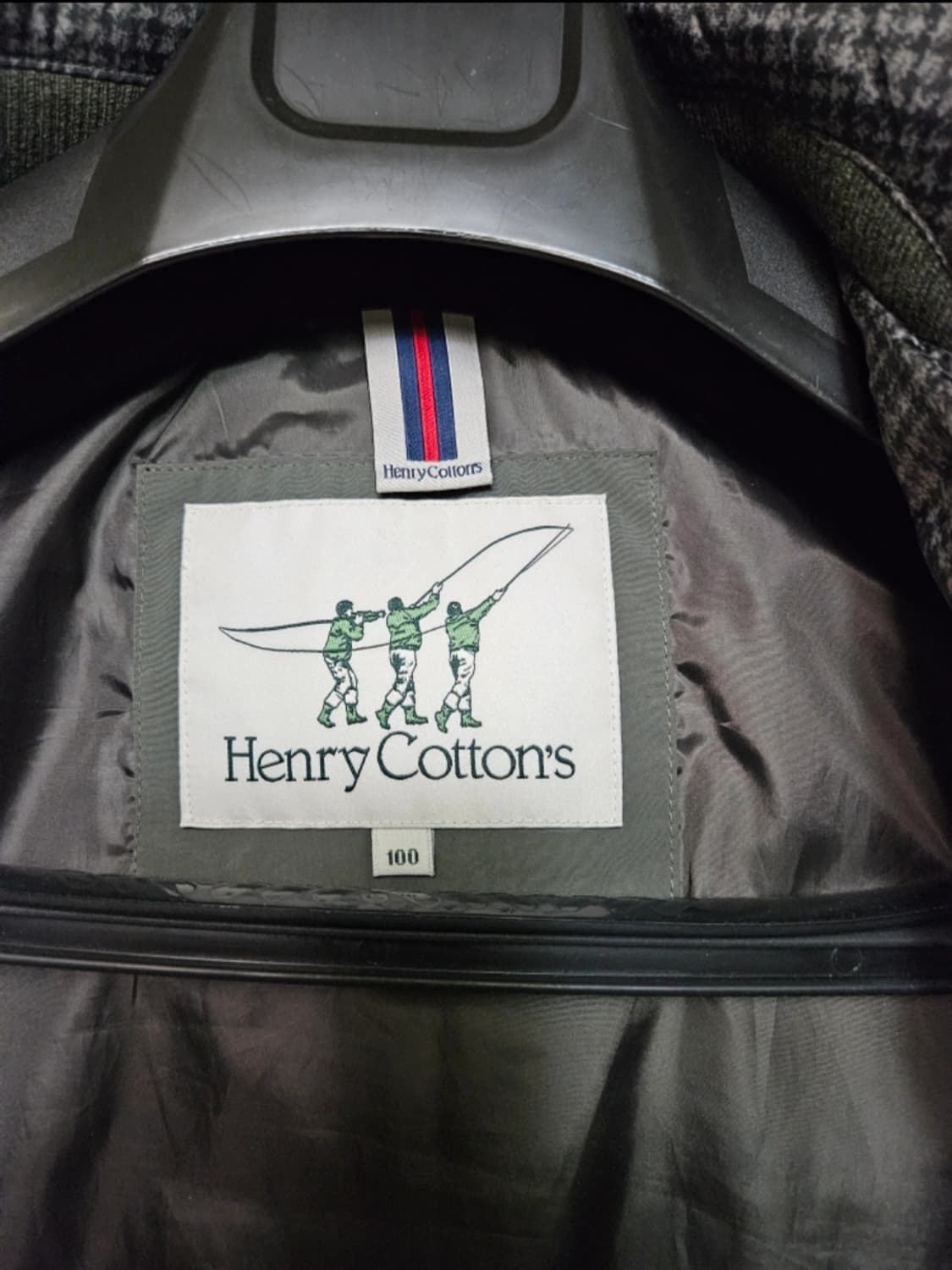 (마지막가격) 헨리코튼 구스다운 그레이 파일럿코트 100사이즈 상품이미지5