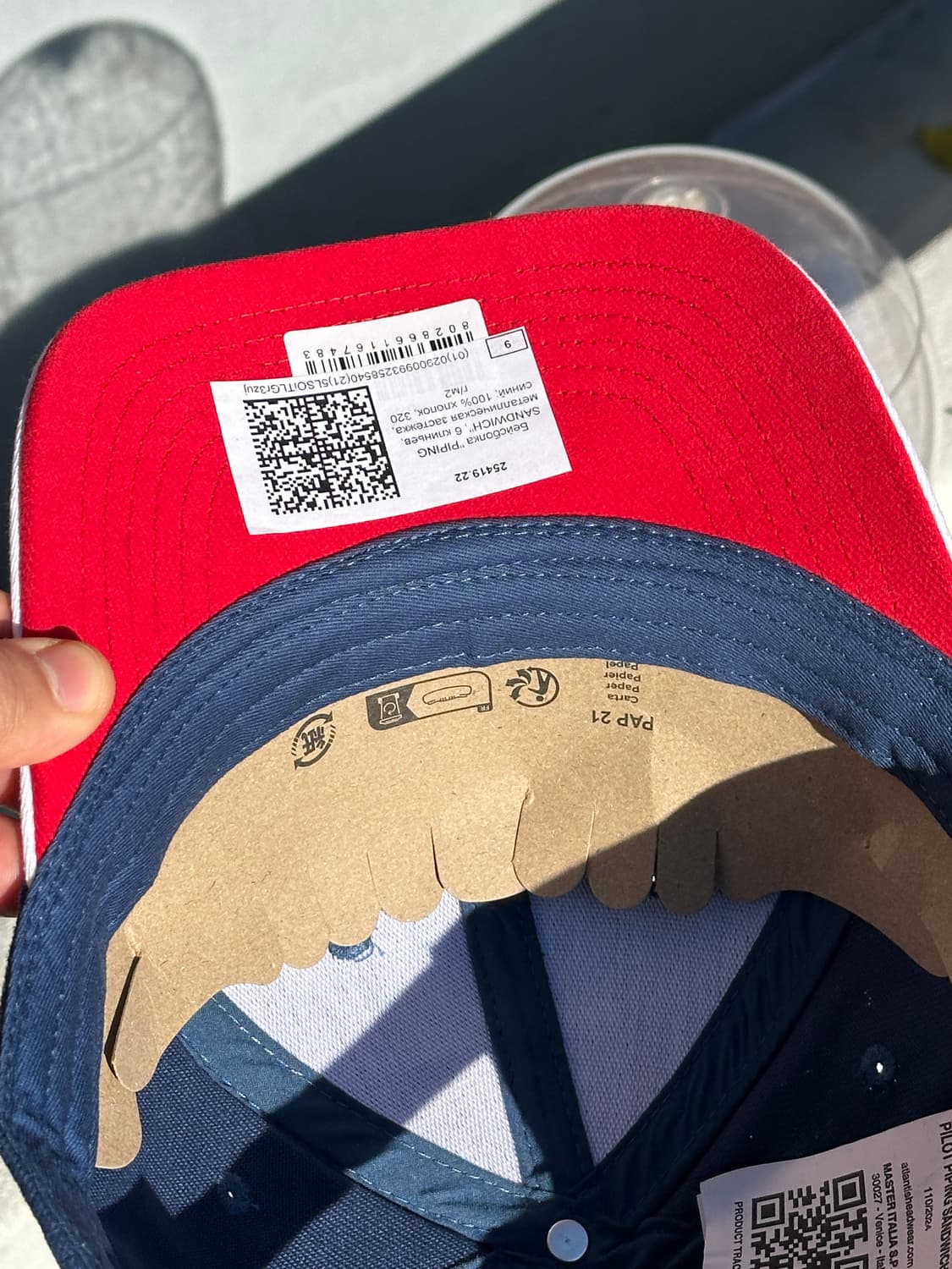 (새상품) [F] 블루 볼캡 모자 상품이미지5