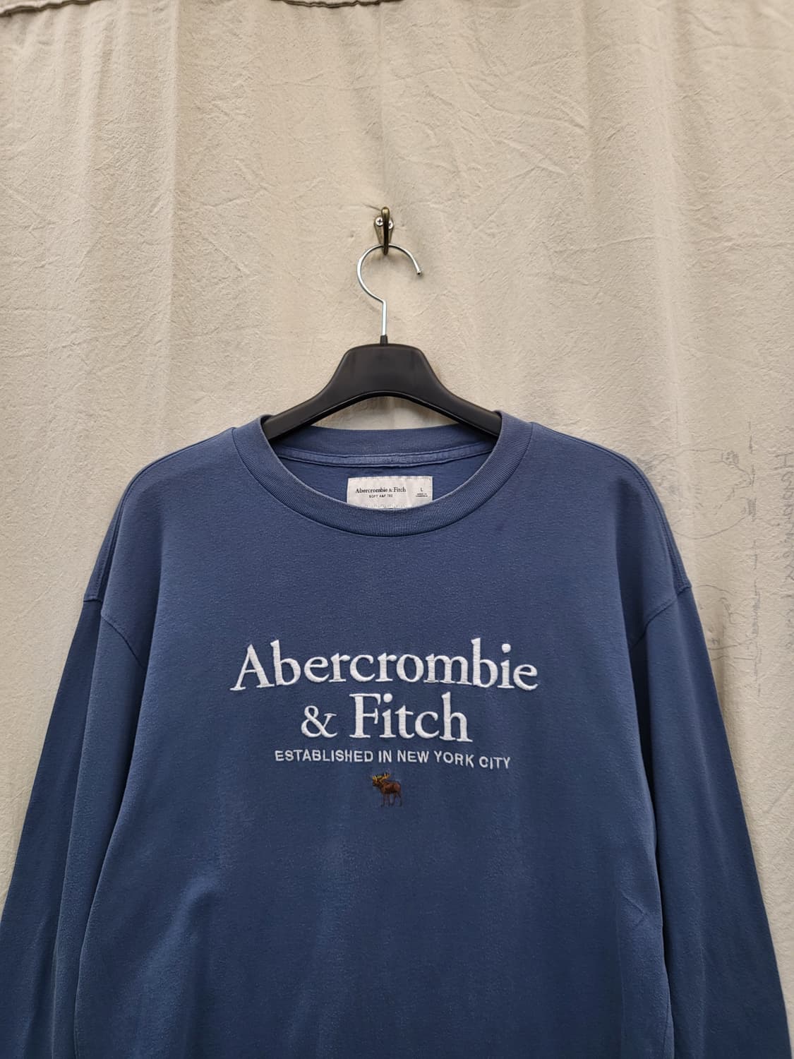 아베크롬비 블루 긴팔 티셔츠 상품이미지3