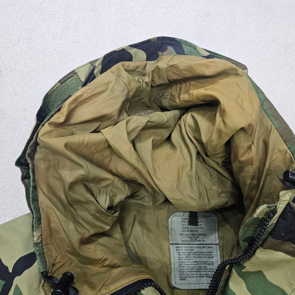 미군 우드랜드 고어텍스 파카 XL 상품이미지5