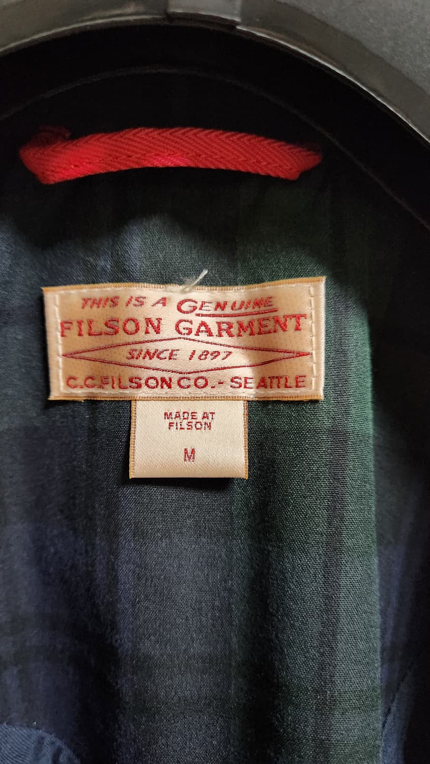 필슨(Filson) 블랙워치 왁스 코튼  크루저 자켓 (M, 105) 상품이미지5