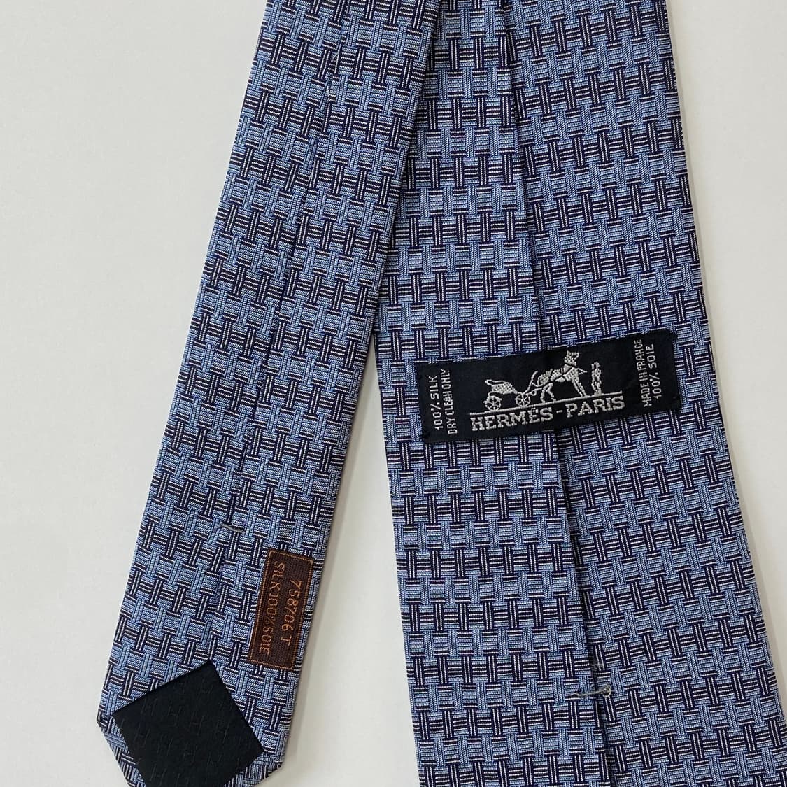 에르메스(HERMES) H모노그램 명품 정품 넥타이 상품이미지6