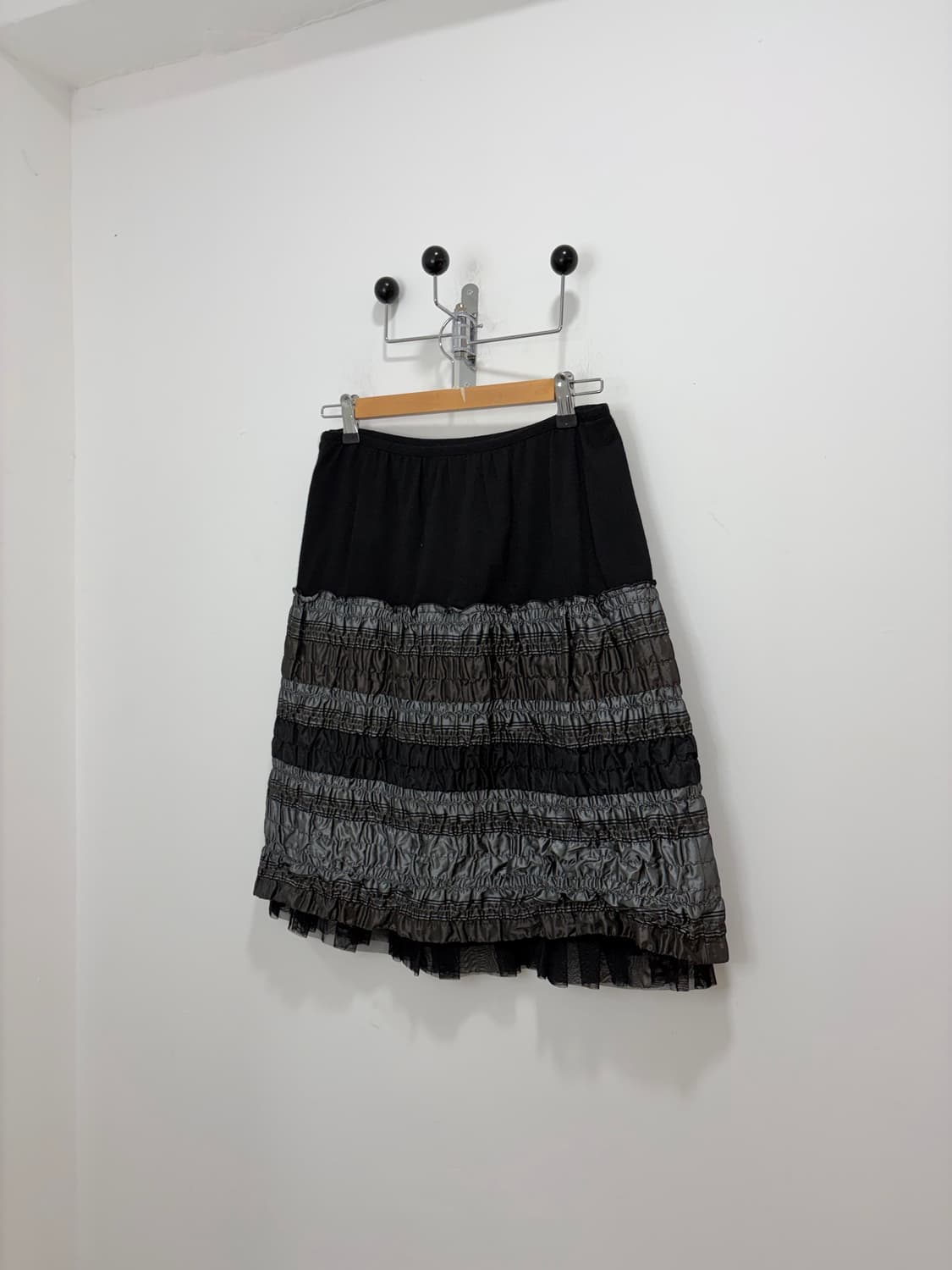 셔링 디테일스커트 치마 상품이미지5