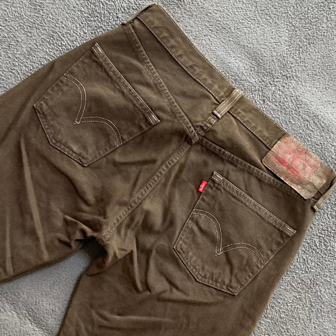 리바이스 501 브라운진 데님팬츠 W32 L32 상품이미지4