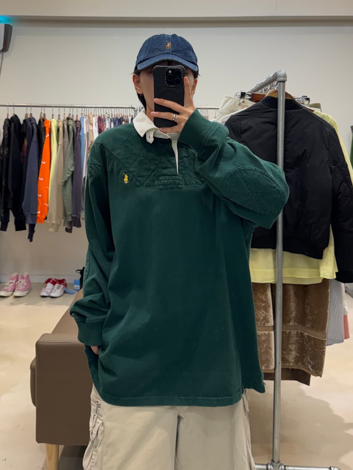 폴로 랄프로렌 럭비셔츠 그린 상품이미지5