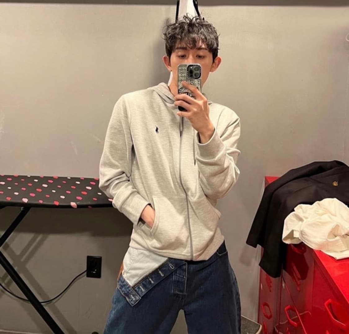 와이프로젝트 비대칭 데님 팬츠 상품이미지2