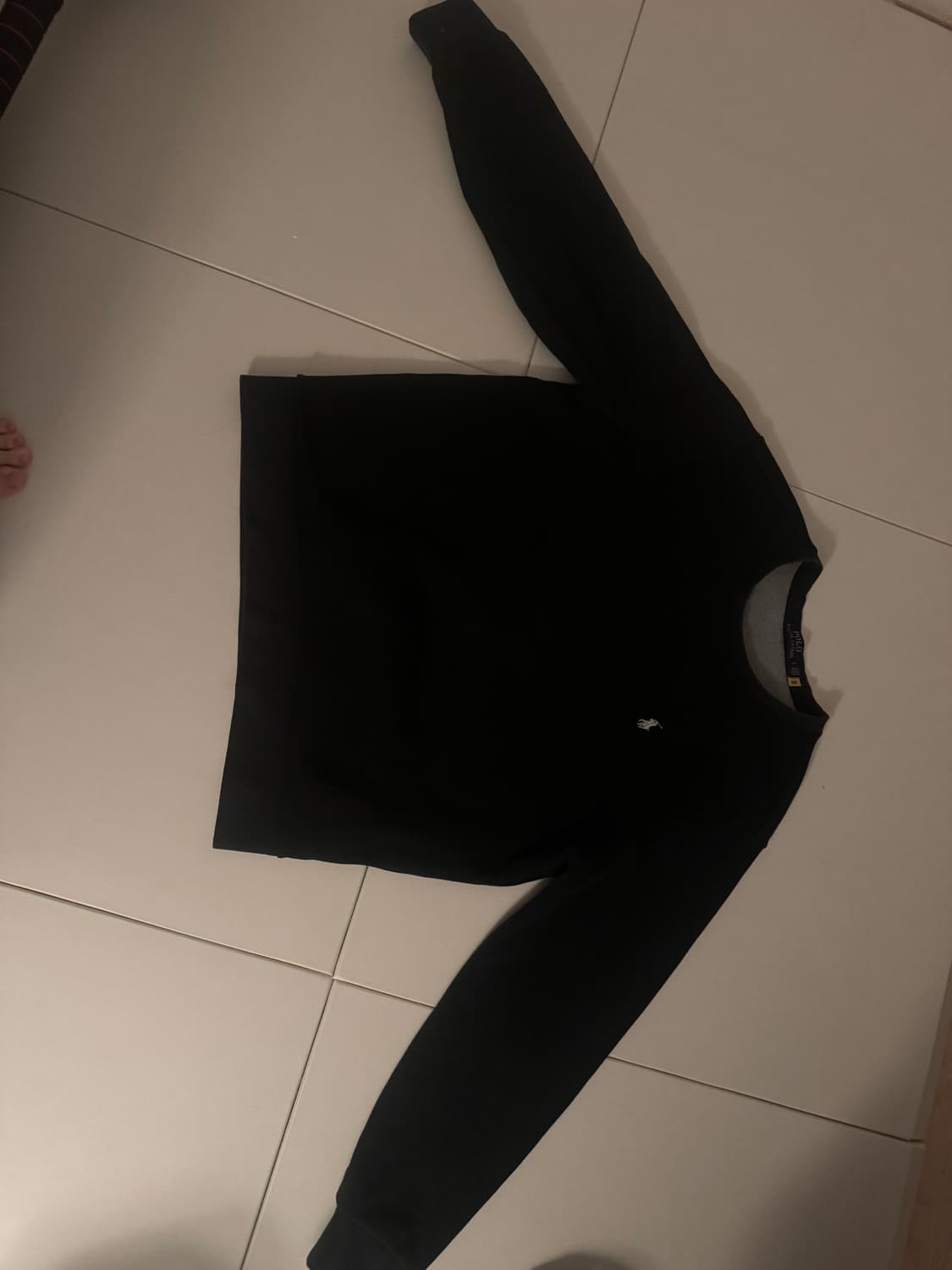 폴로 맨투맨 블랙 상품이미지1