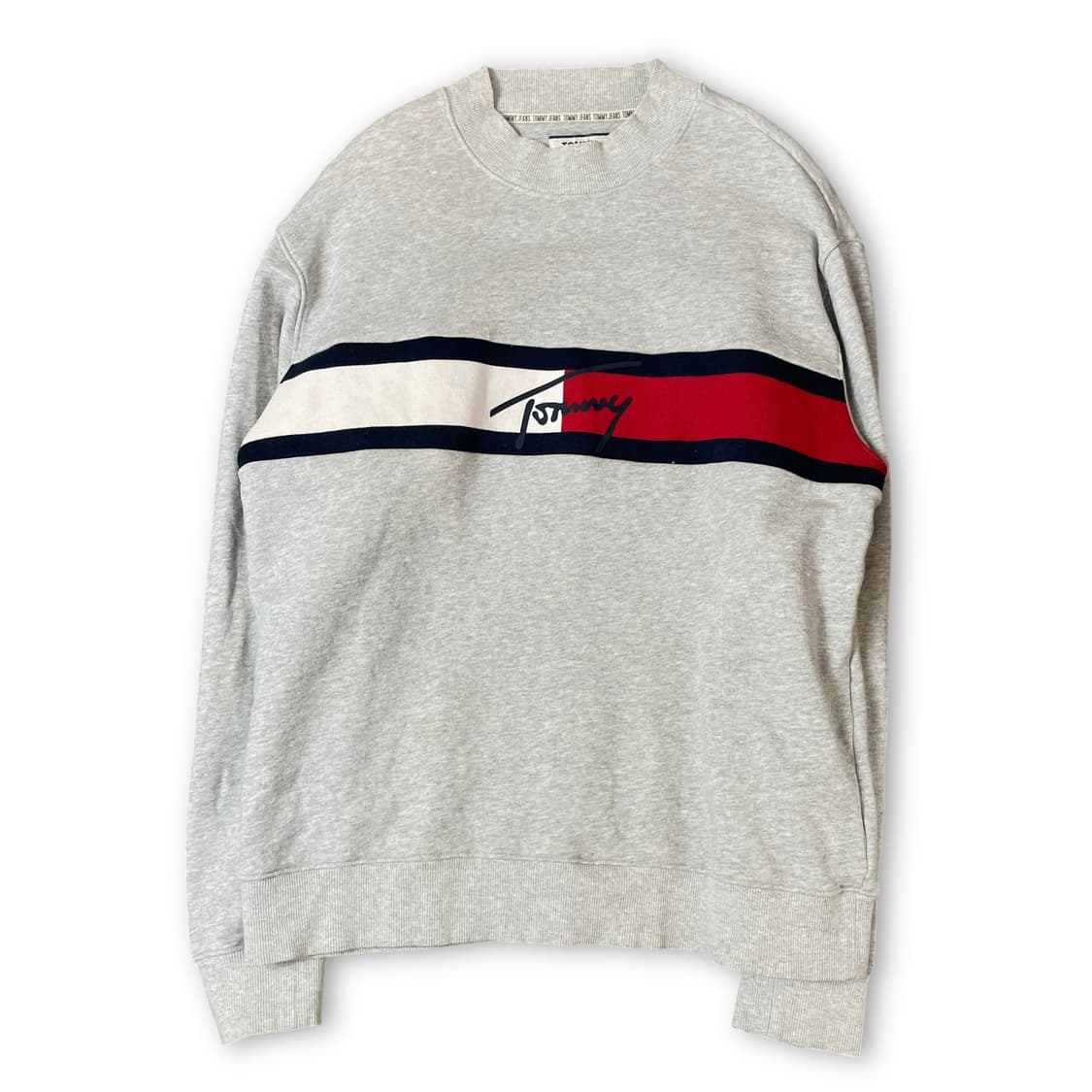 타미진스 그레이 미드 로고 빅프린팅 맨투맨 L 상품이미지1