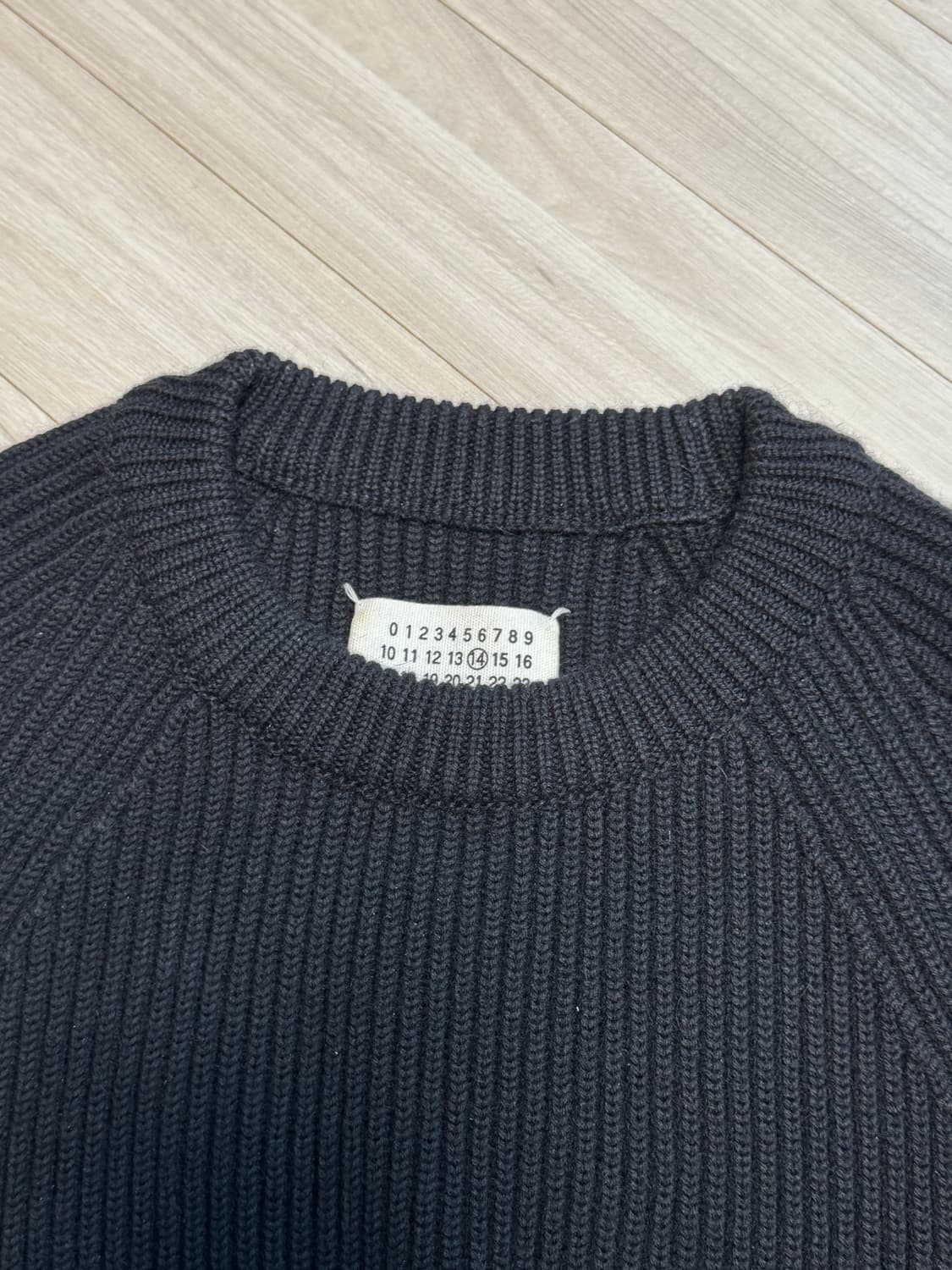 마르지엘라 립크루넥 니트 블랙 XL 상품이미지2