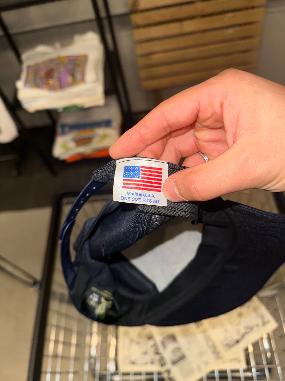 90’s US Army dark navy patch logo Cap 상품이미지6