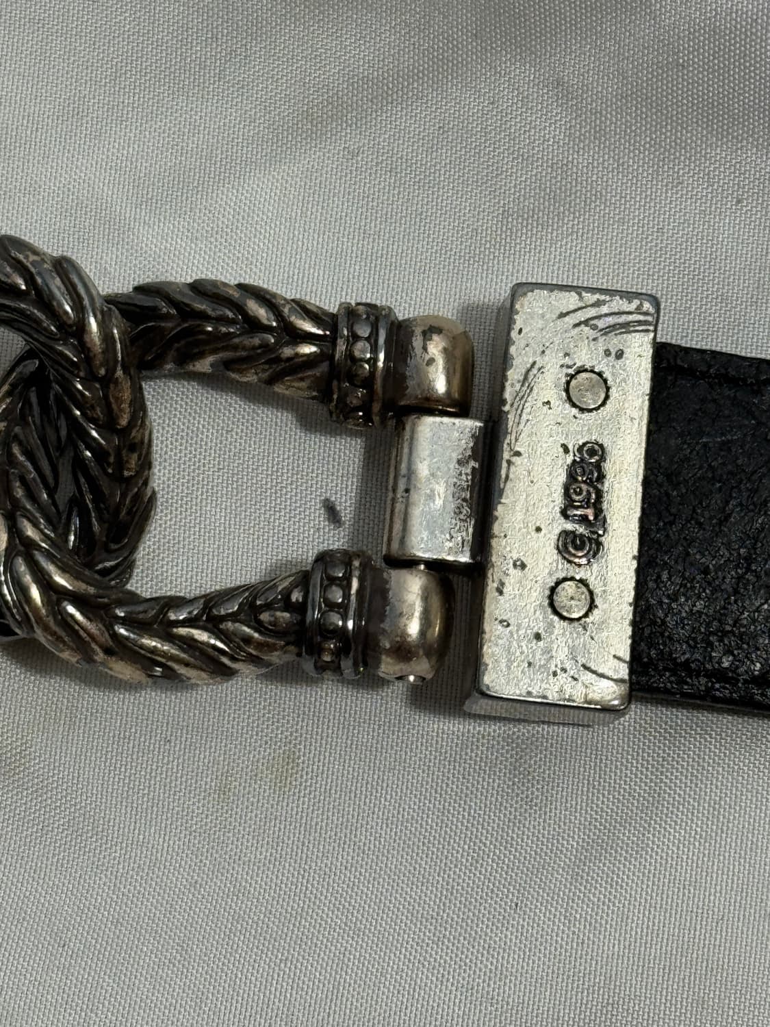 90s usa Talbots 웨스턴 레더 벨트 상품이미지5