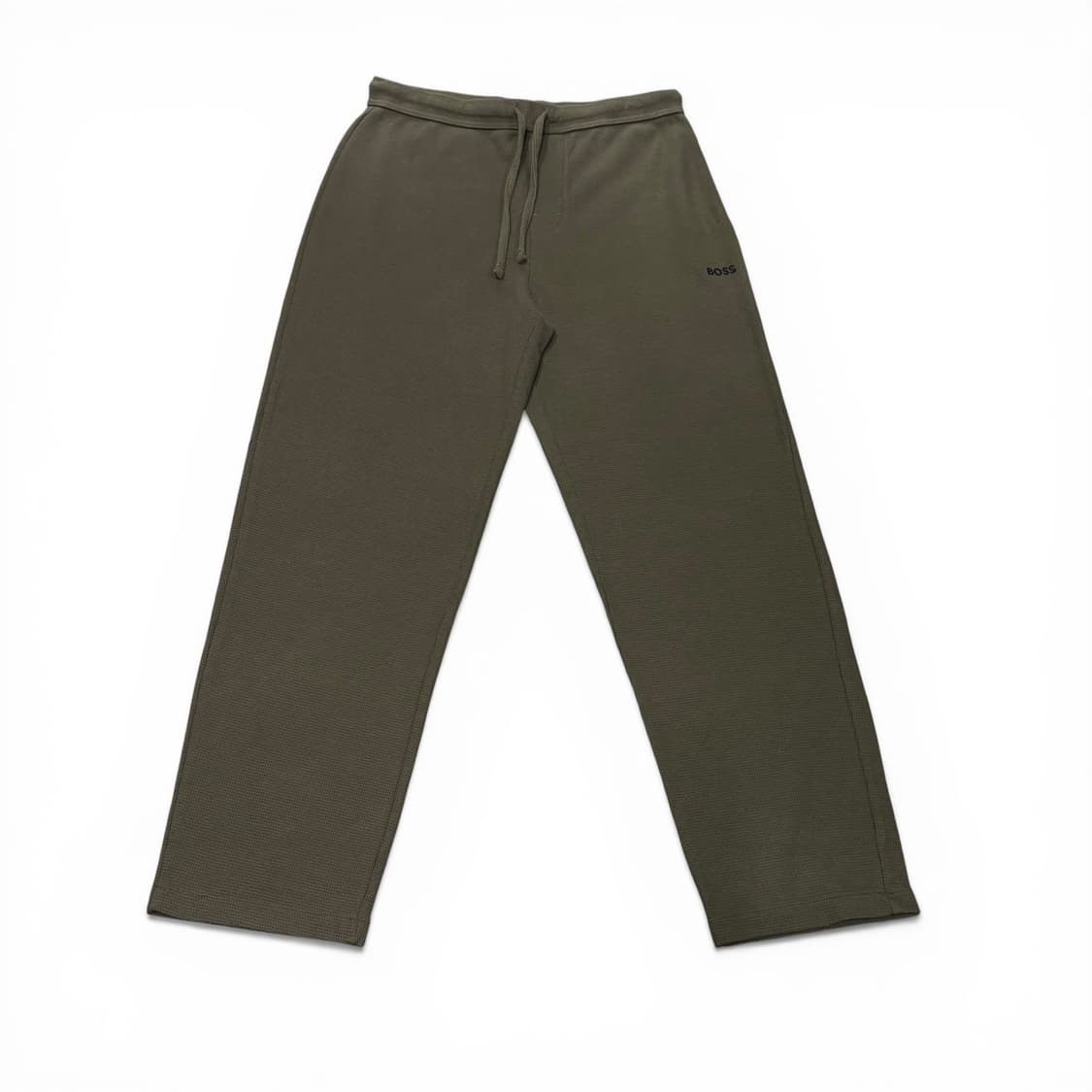 M 휴고 보스 HUGO BOSS 카키 와플 니트 팬츠 상품이미지1