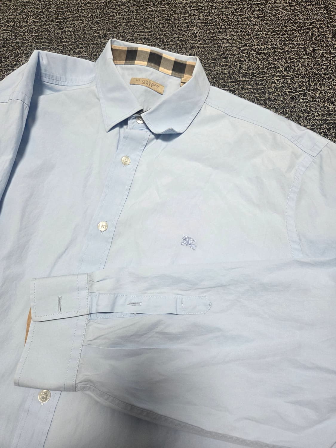 버버리 셔츠/2XL/블루(7) 상품이미지3