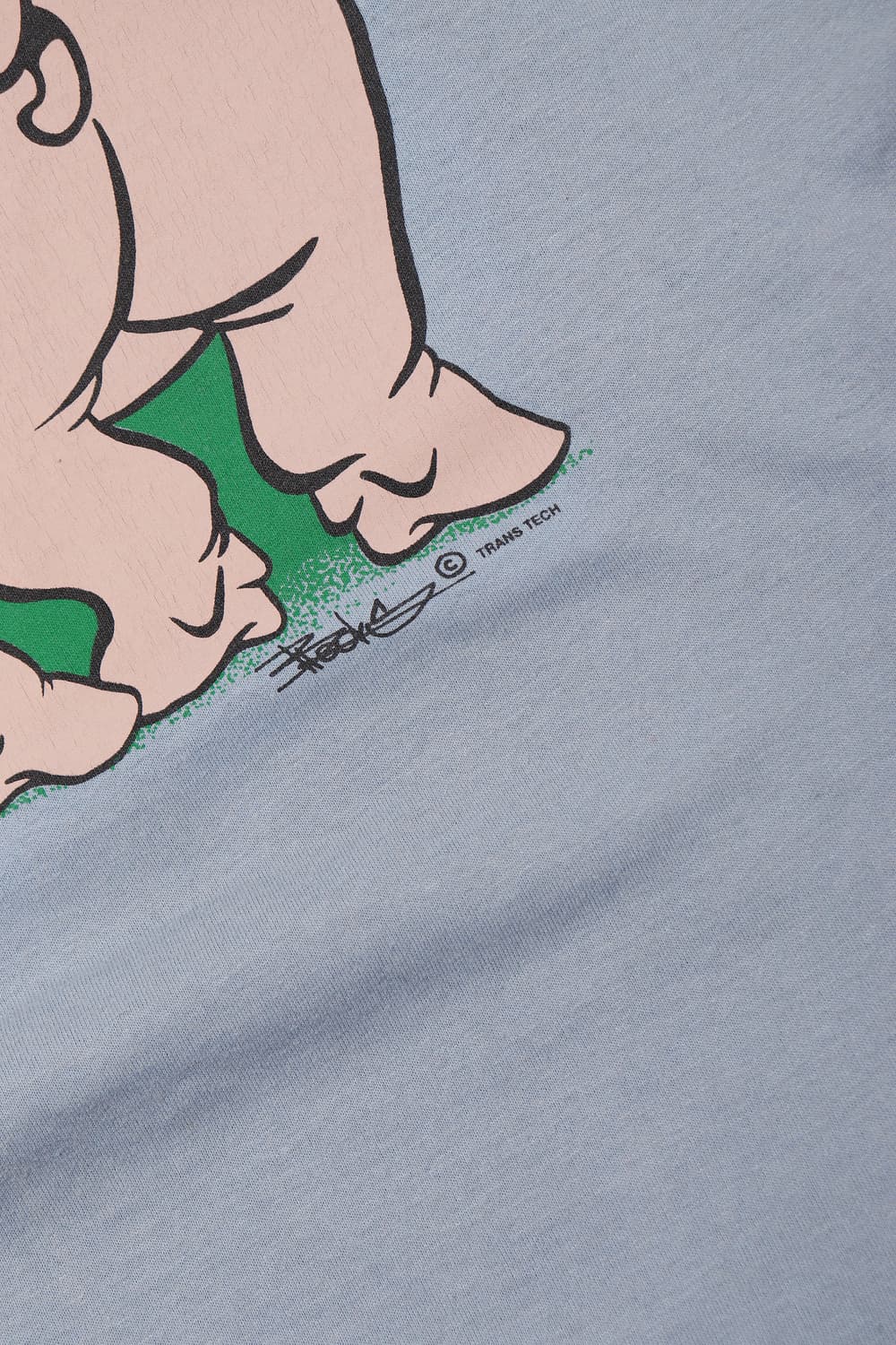 HANES 90s 원스티치 복돼지 반팔티셔츠 size L 상품이미지8