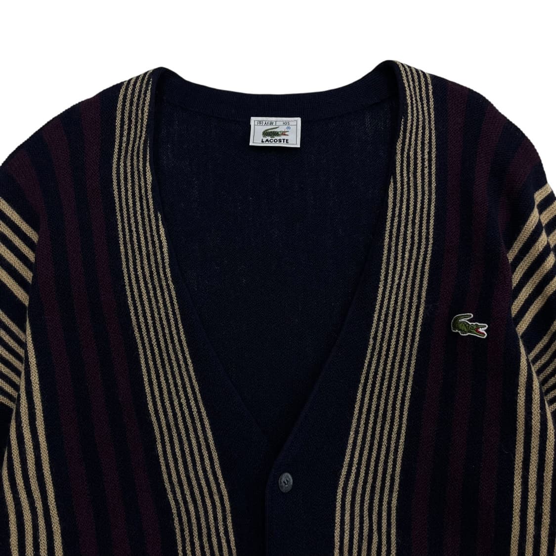 라코스테 패턴 네이비 가디건 105 상품이미지4