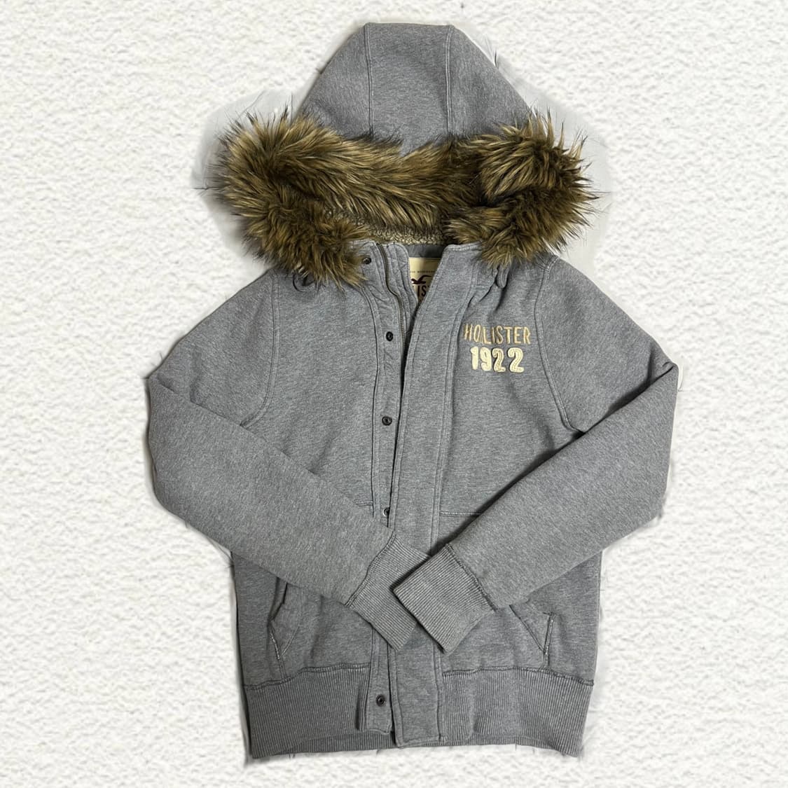 홀리스터 울프죠 퍼 후드집업 S 상품이미지1